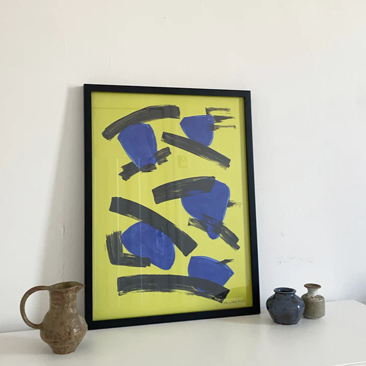 Affiche 'Bleuets' [couleurs variées]