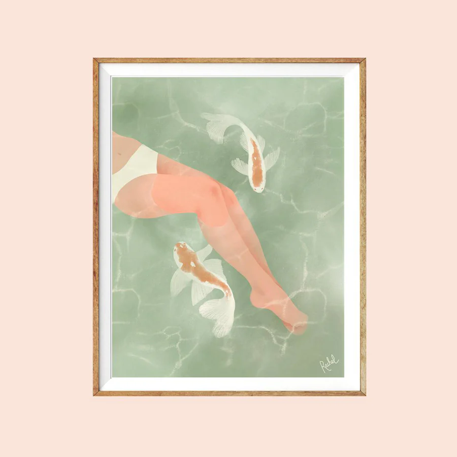 Affiche 'Carpe Koi' [Formats variés]