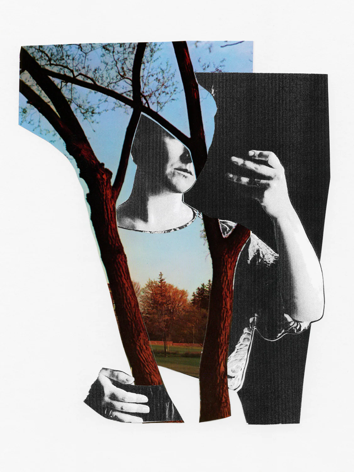 Affiche collage 'Précieux crépitements' - Image 2