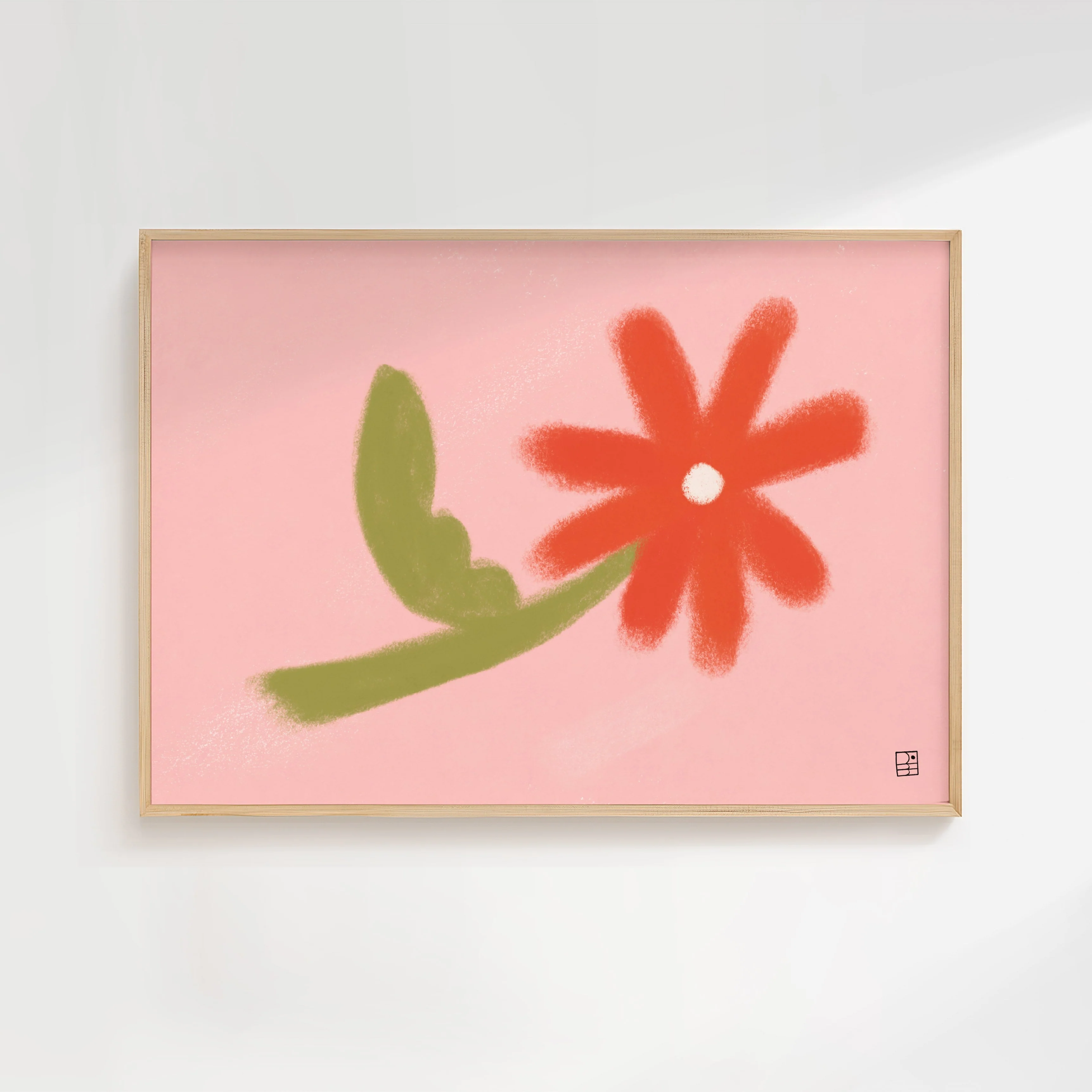Affiche 'Fleur Bonjour'