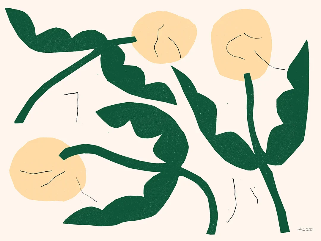Affiche 'Fleurs jaunes' - Image 2