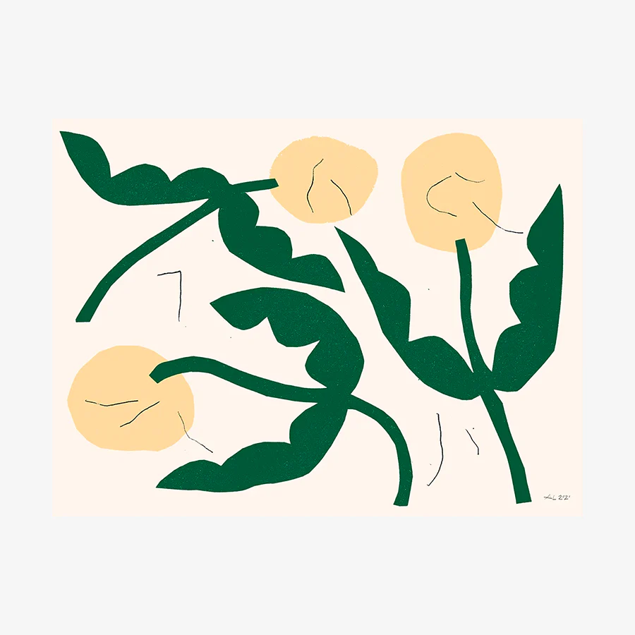 Affiche 'Fleurs jaunes' - Image 3