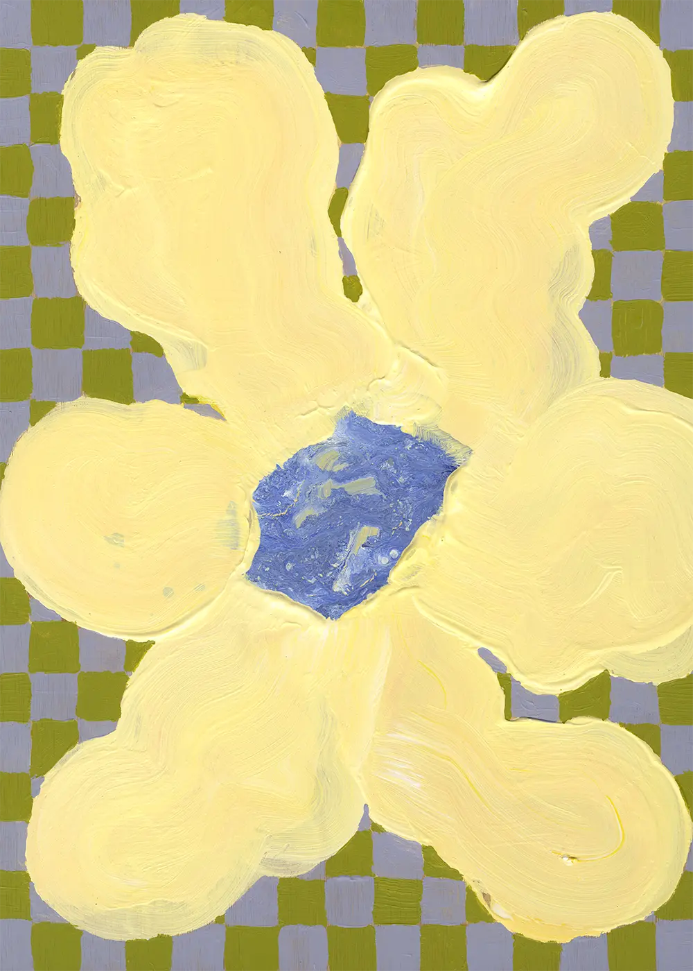 Affiche 'Flowers with Checks 04' - Image 4