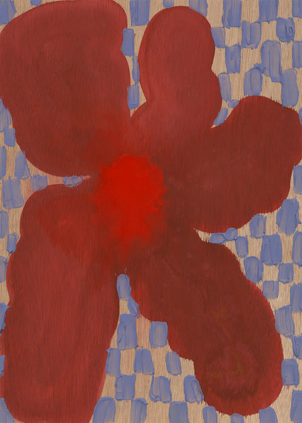 Affiche 'Flowers with Checks 06' - Image 2