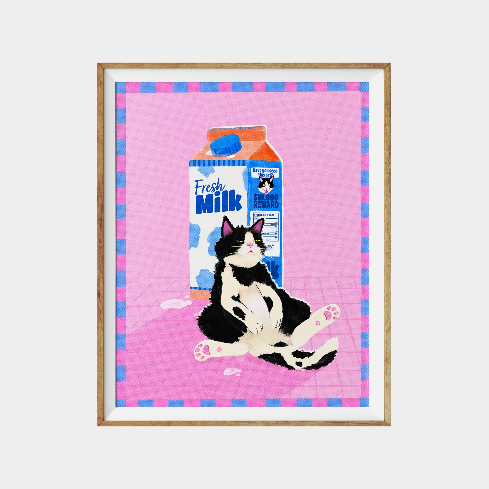 Affiche 'Fresh milk' [formats variées]