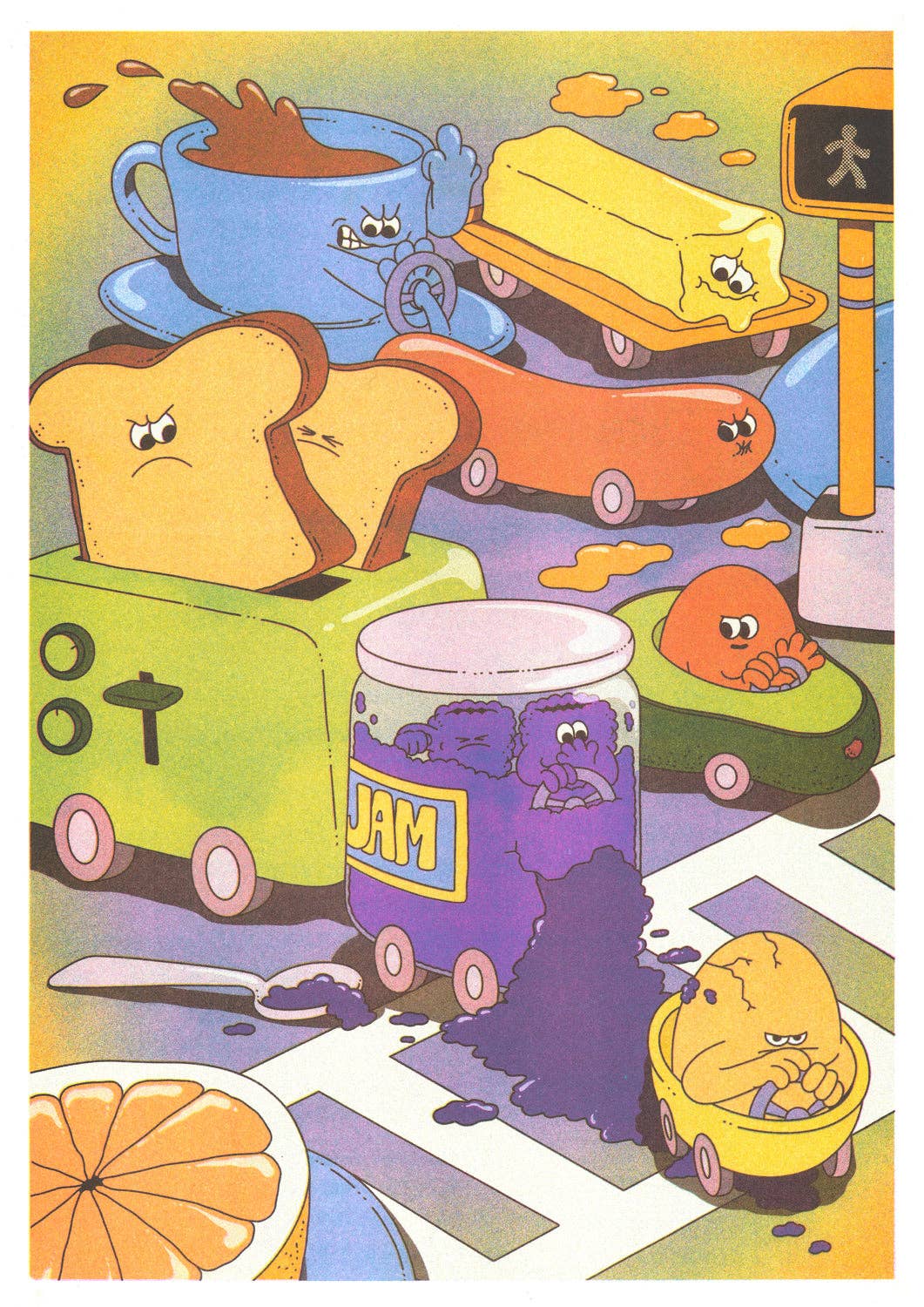 Affiche risographie 'If there's a traffic jam...' - Image 2