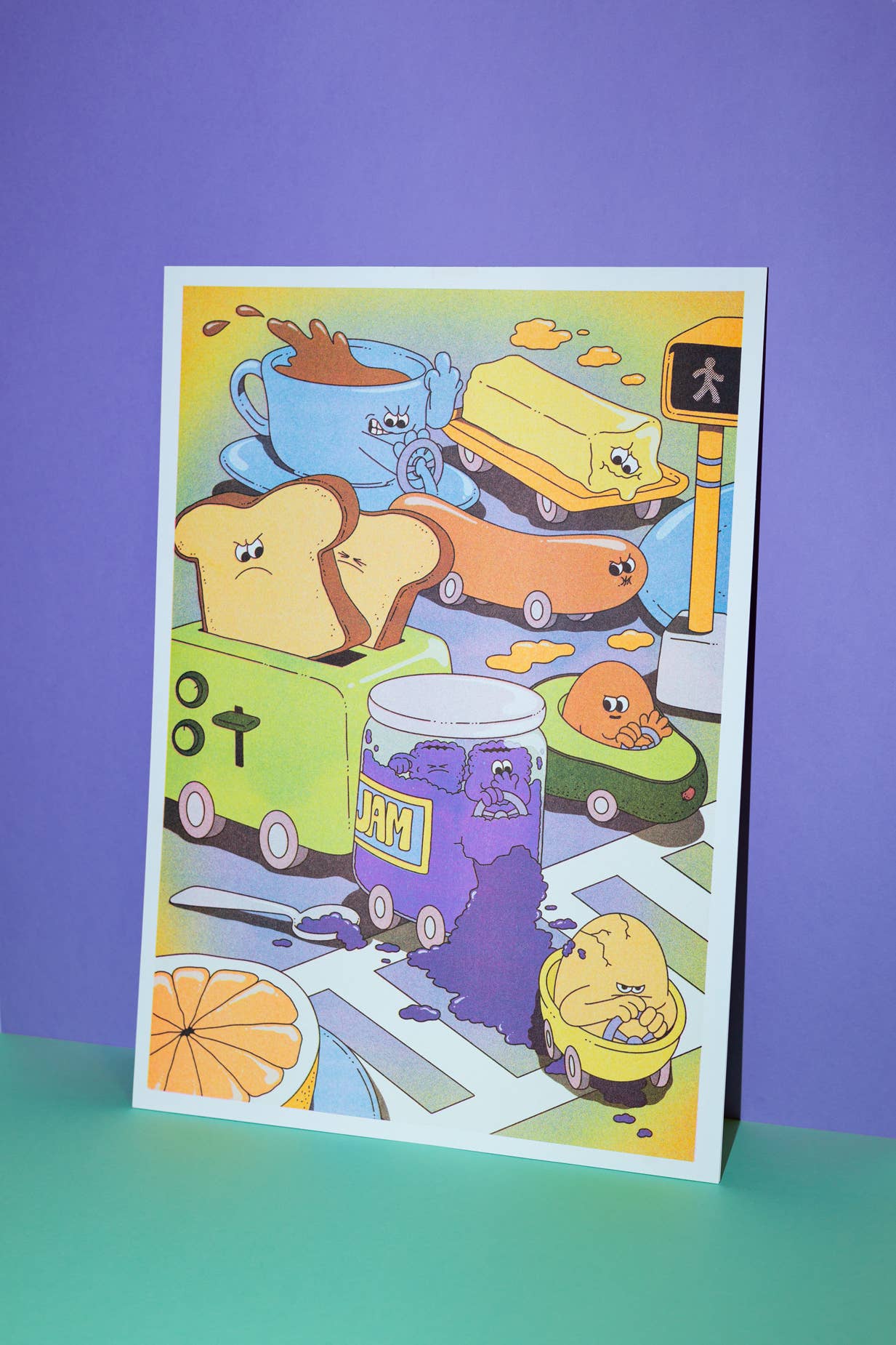 Affiche risographie 'If there's a traffic jam...' - Image 3