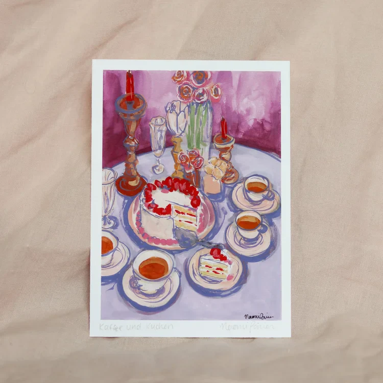 Affiche 'Kaffee und Kuchen'