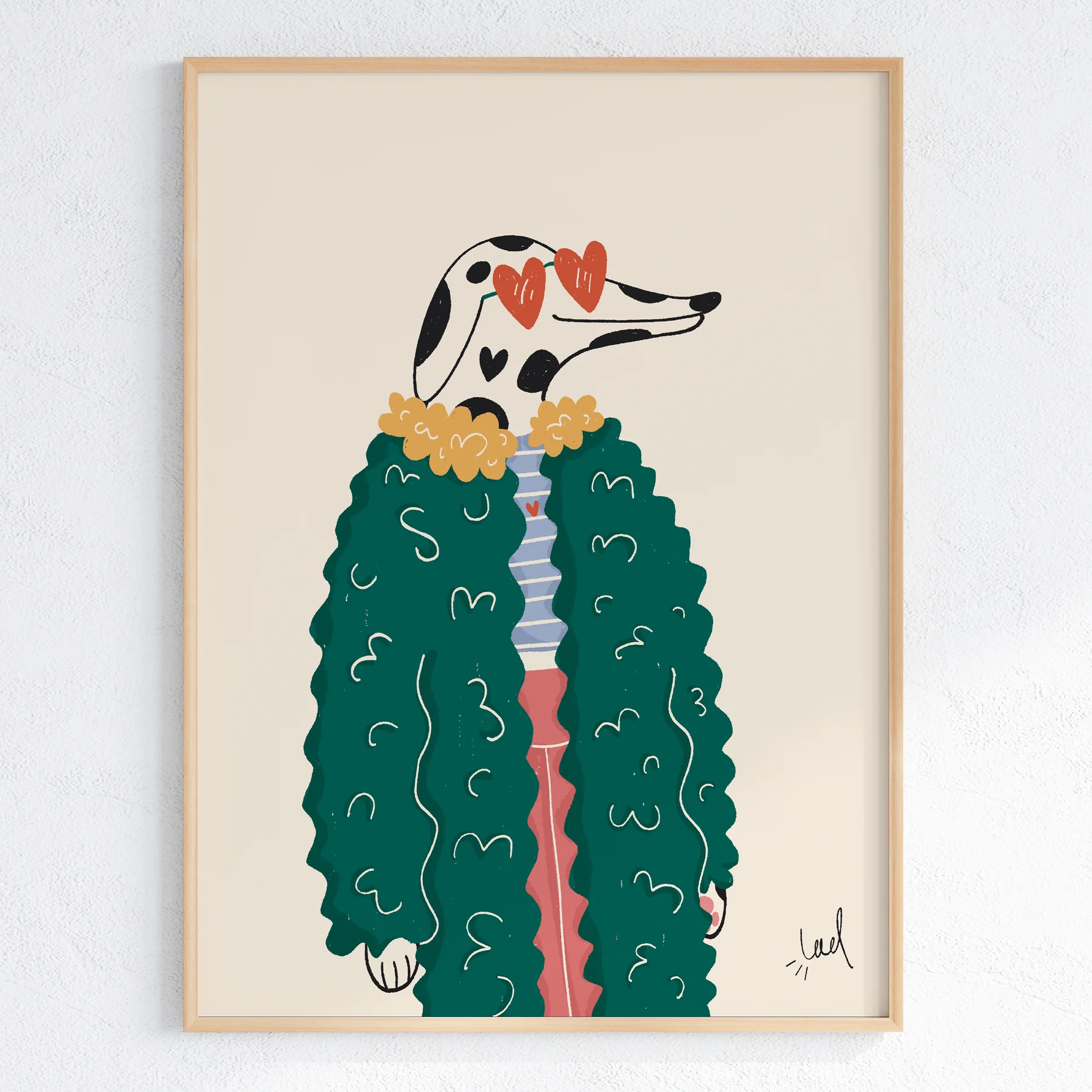 Affiche 'Le dalmatien stylé'