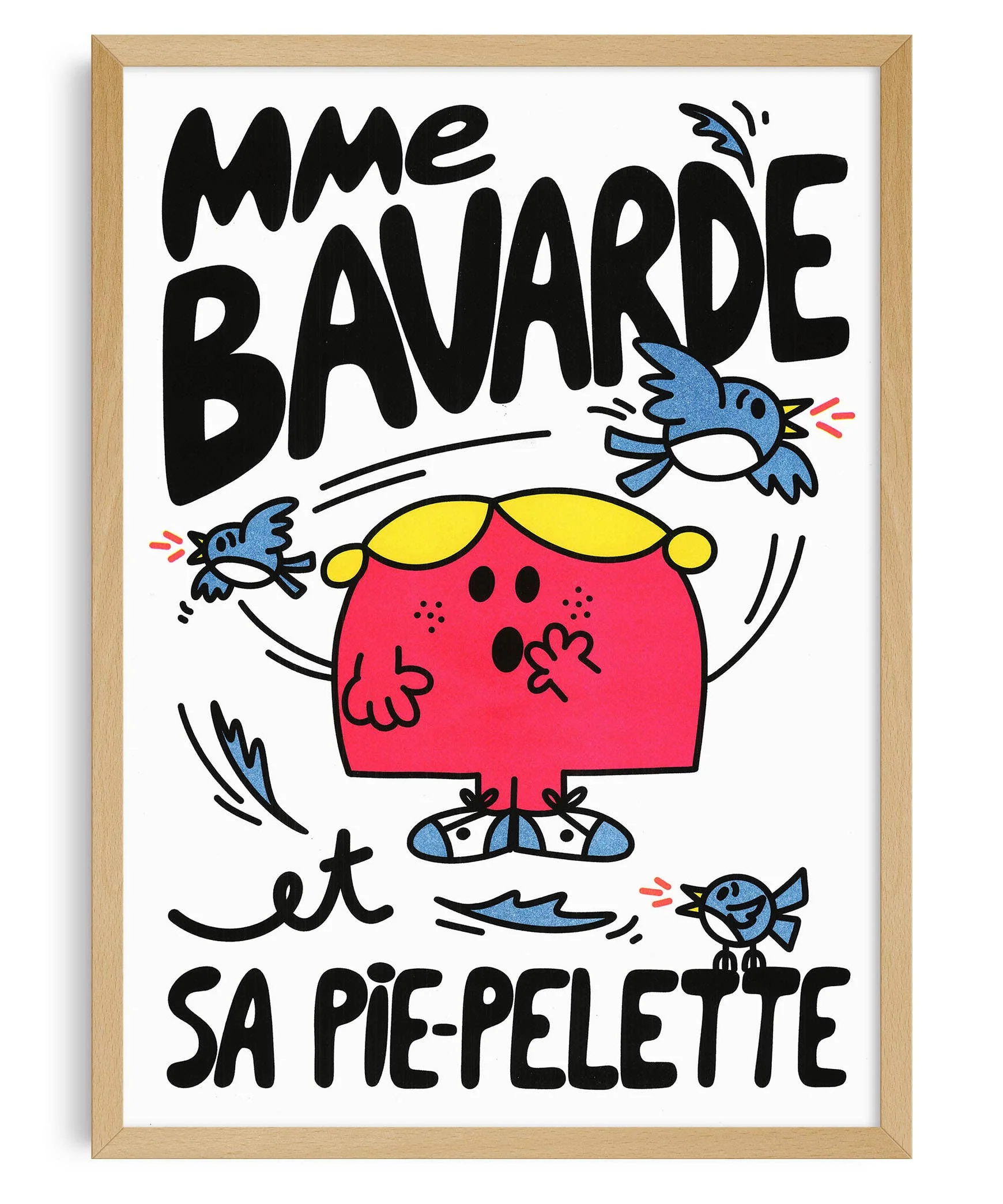Affiche risographie 'Madame Bavarde' - Image 2