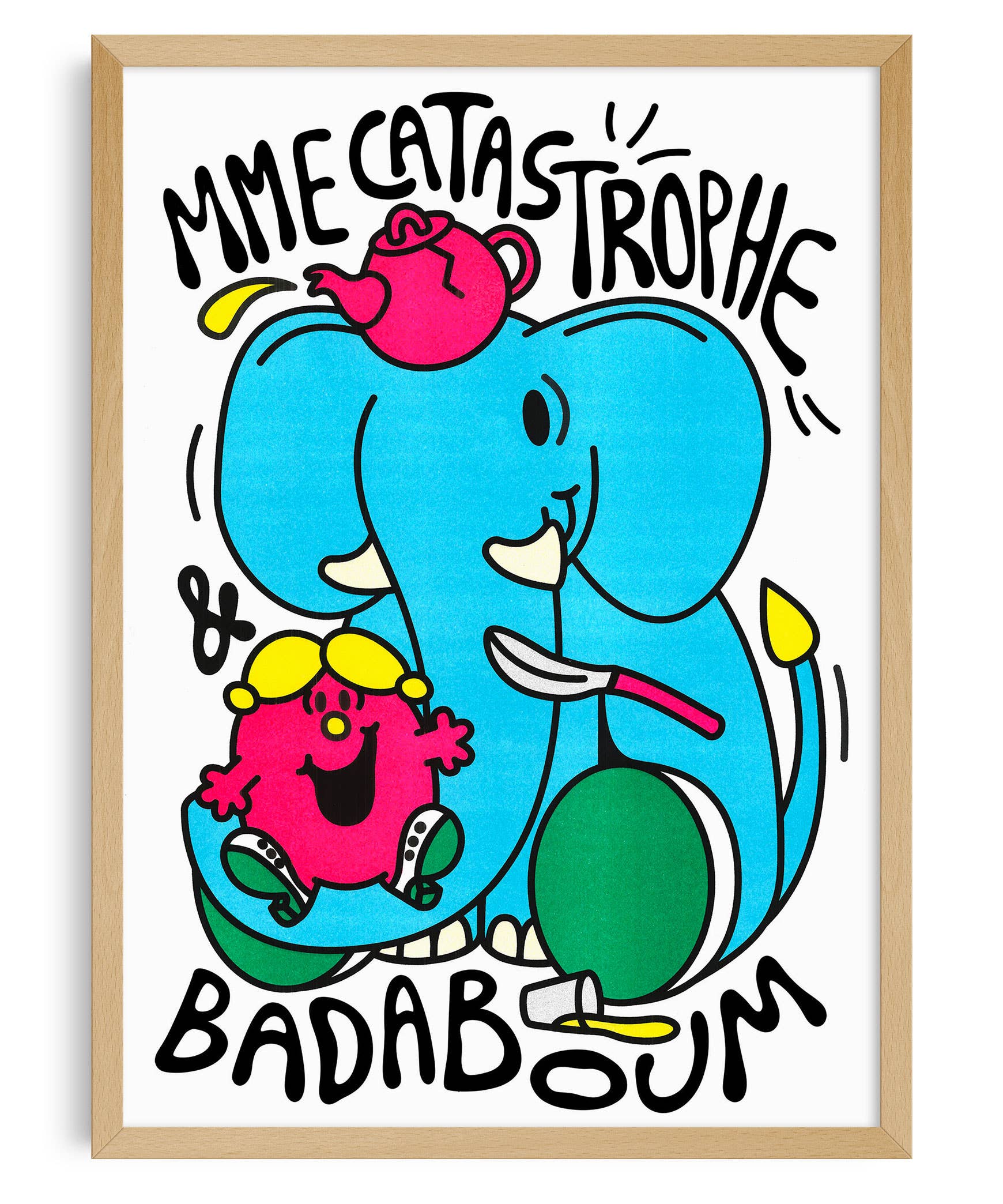 Affiche risographie 'Madame Catastrophe' - Image 2