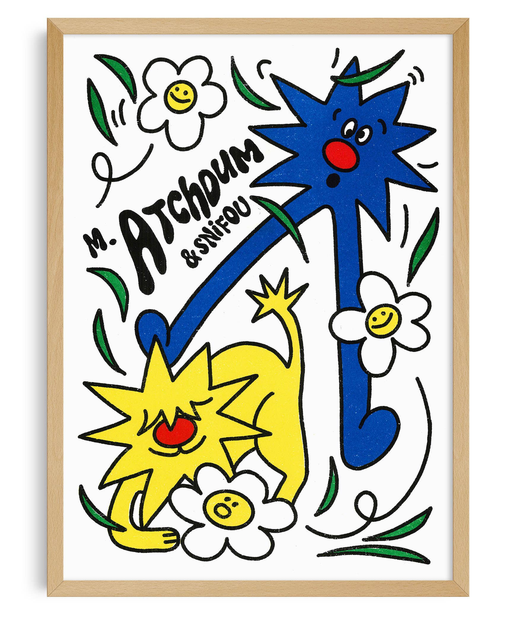 Affiche risographie 'Monsieur Atchoum' - Image 2