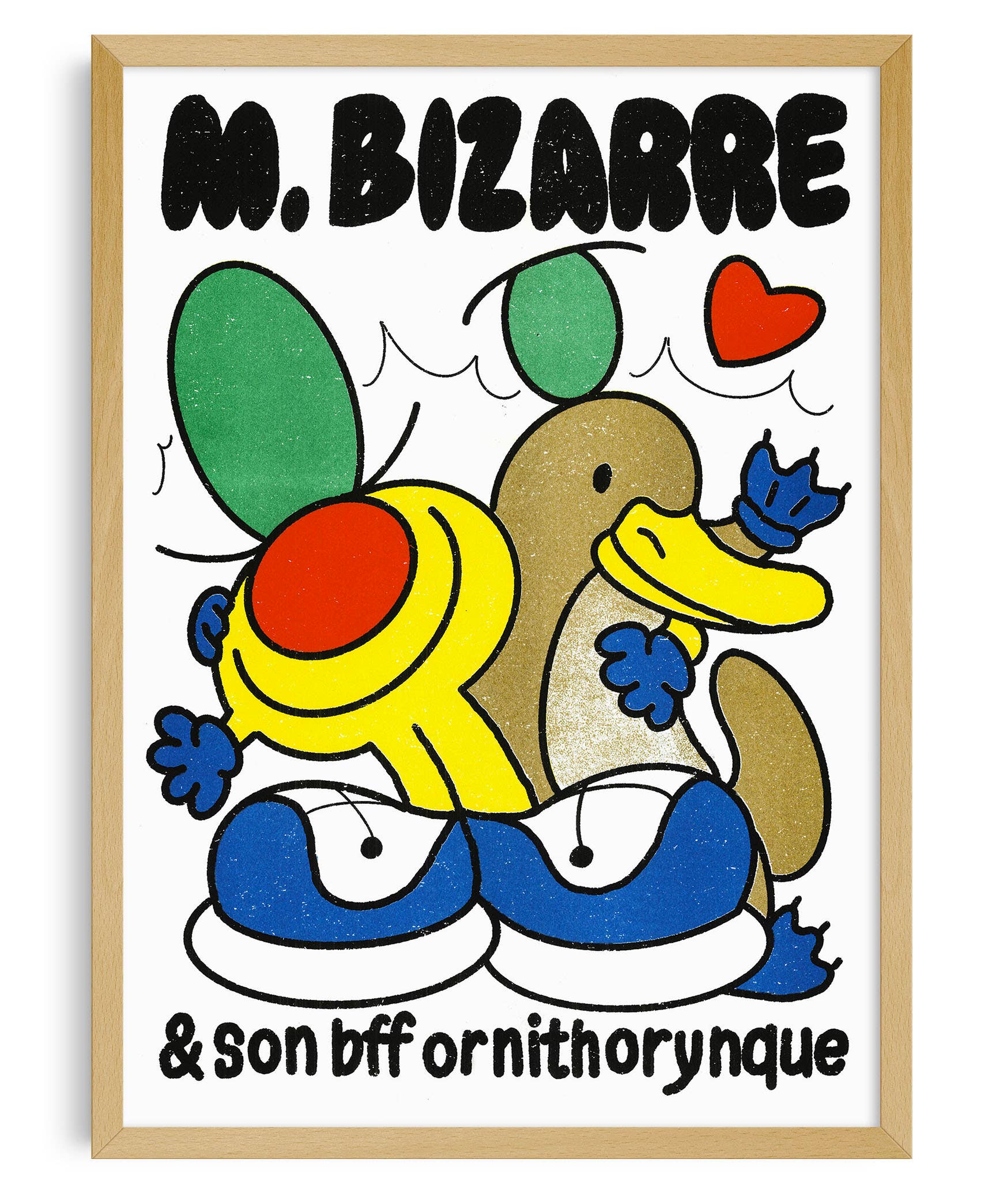 Affiche risographie 'Monsieur Bizarre'   - Image 2