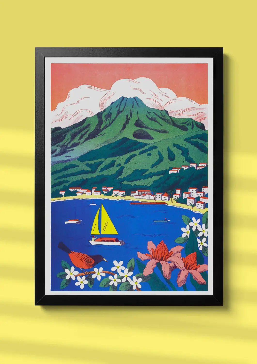 Affiche risographie 'Montagne Pelée' - Image 3