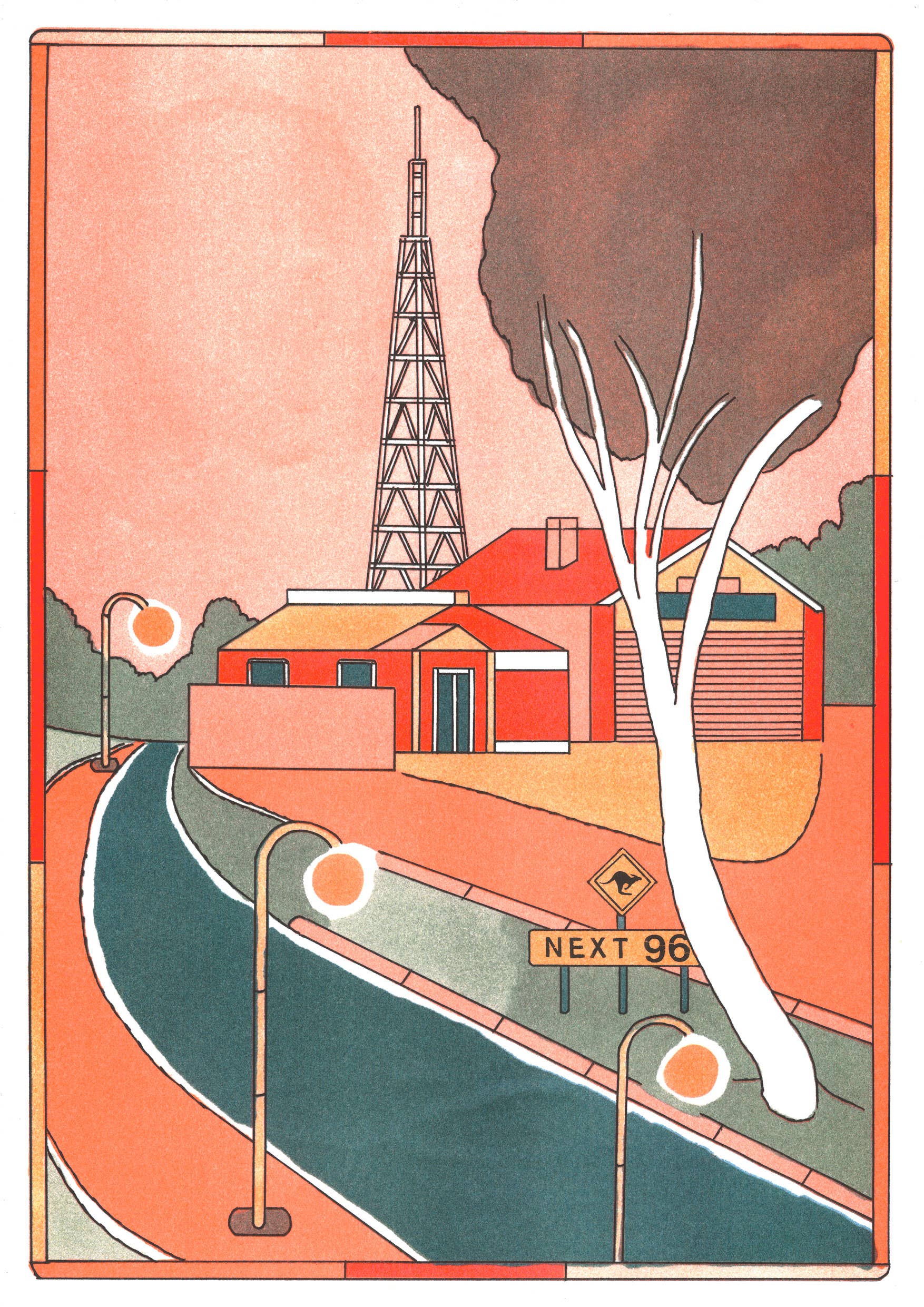 Affiche risographie 'Nowhere in Australia' - Image 2