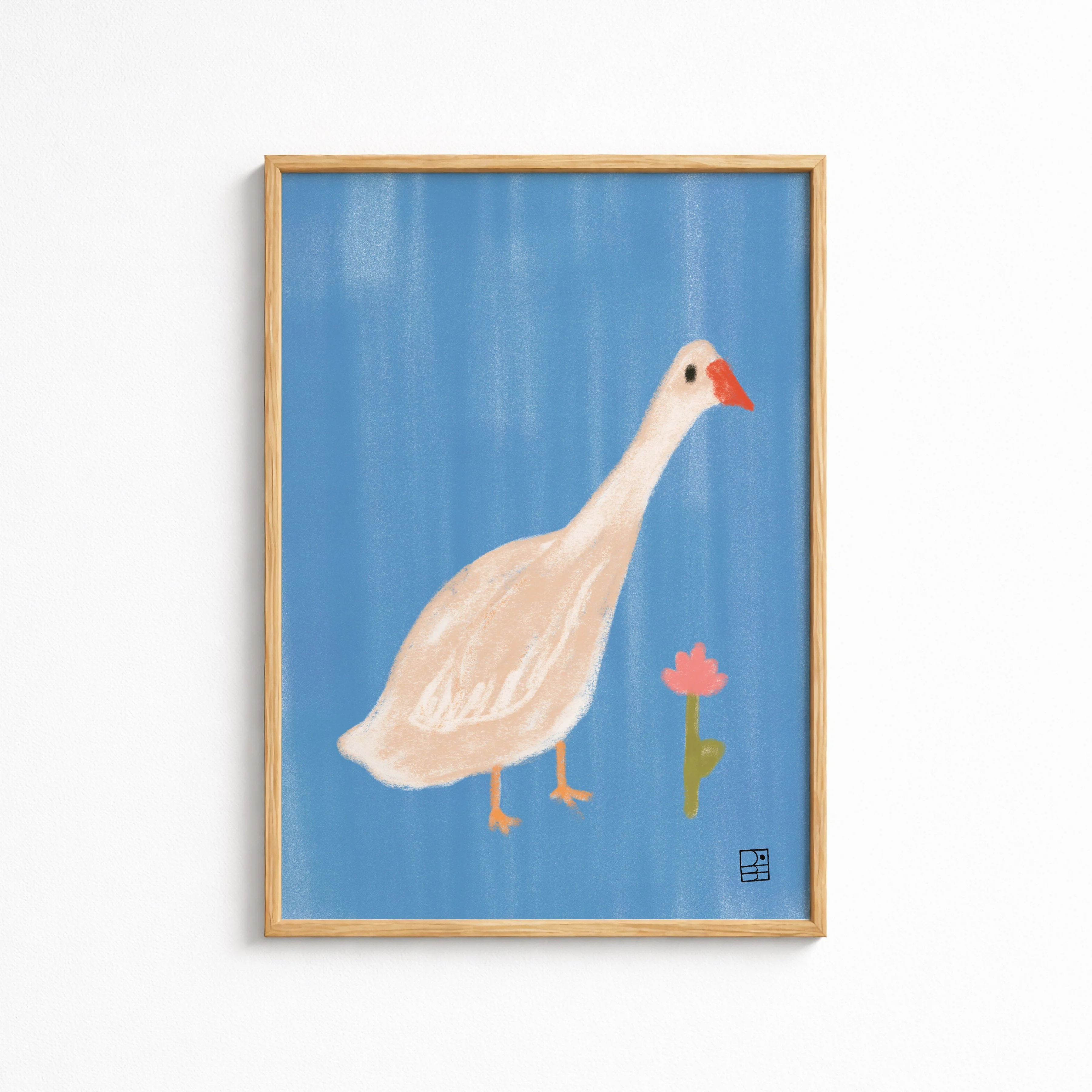 Affiche 'Oie Fleur'