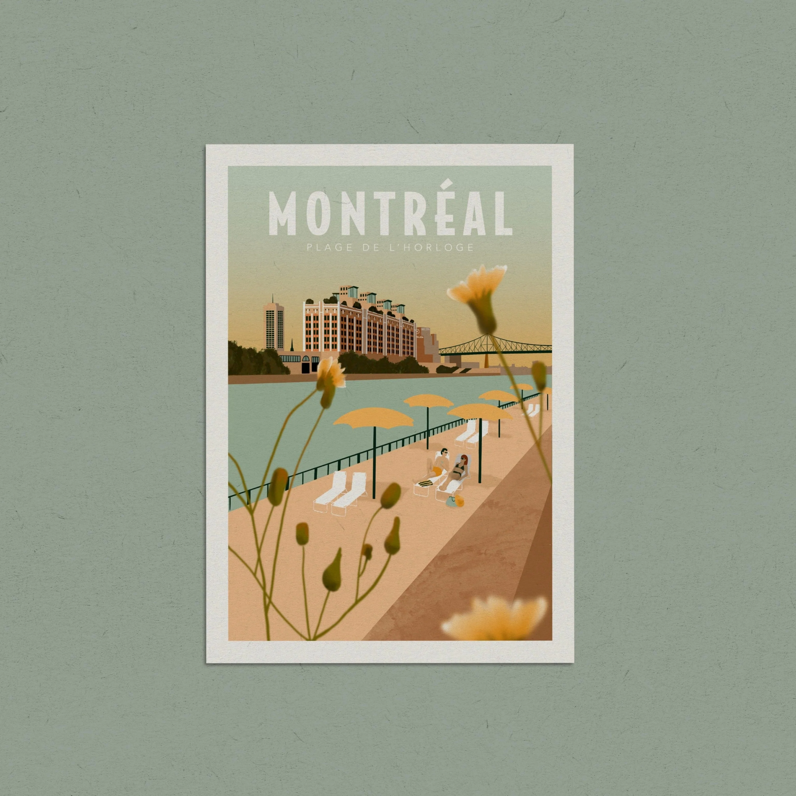 Affiche 'Plage de l'horloge' [formats variés] - Image 2