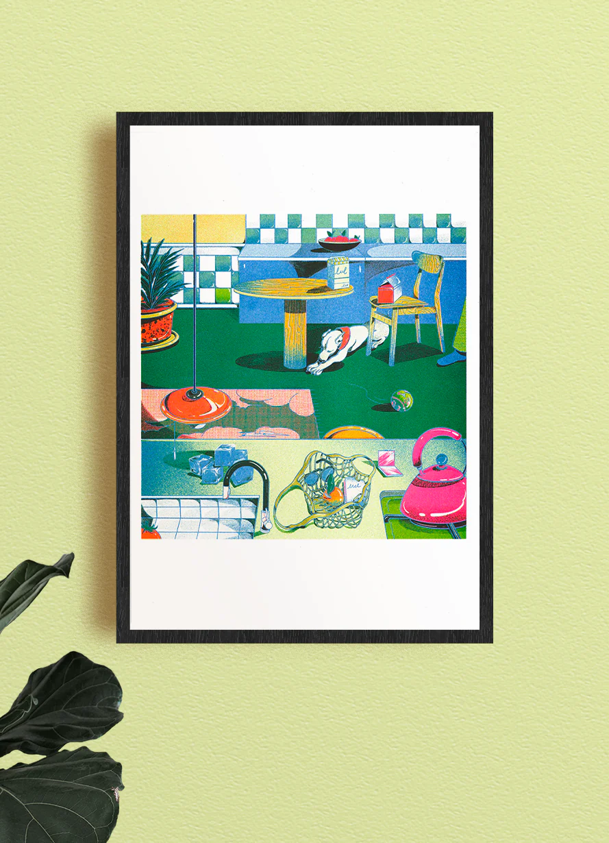 Affiche risographie 'Quad in room' - Image 3
