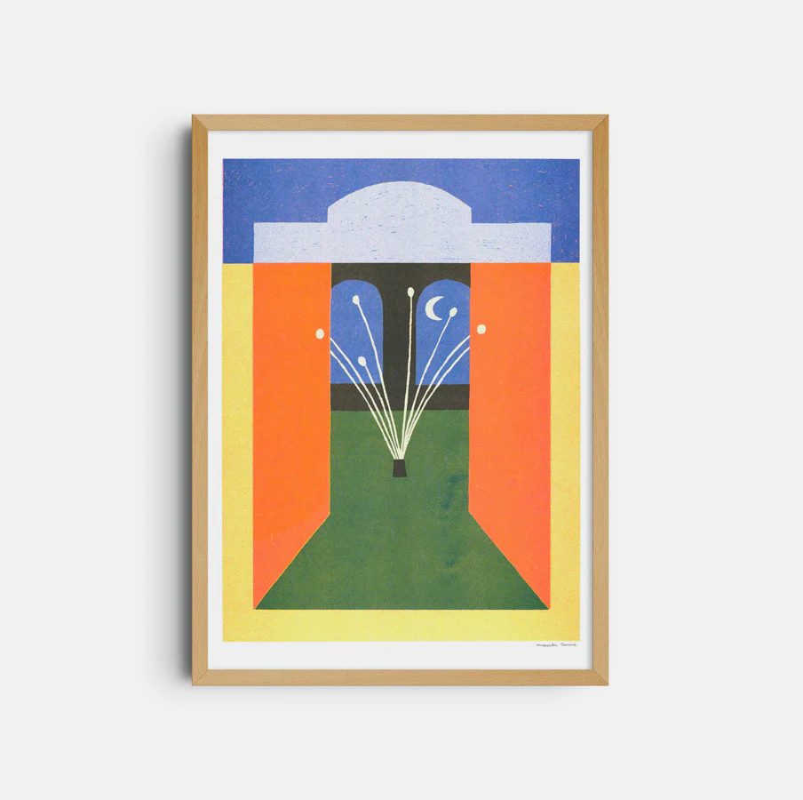 Affiche risographie 'Alhambra'