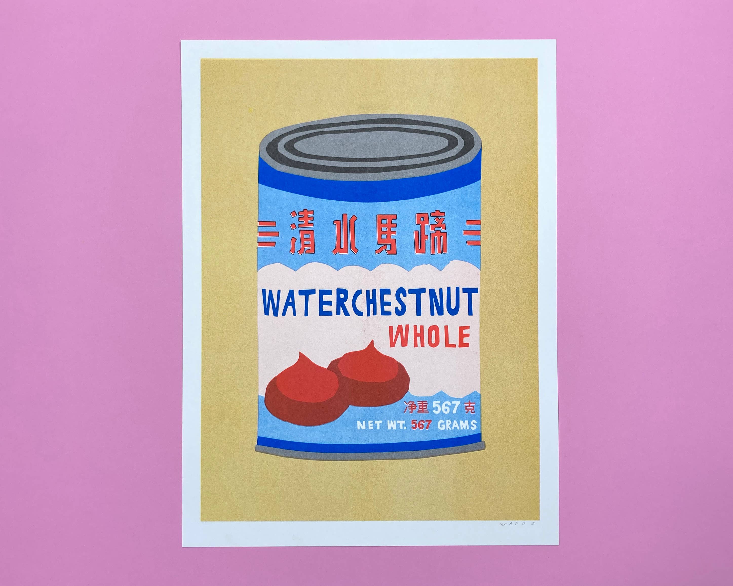 Affiche risographie 'Can Water Chestnuts' - Image 2