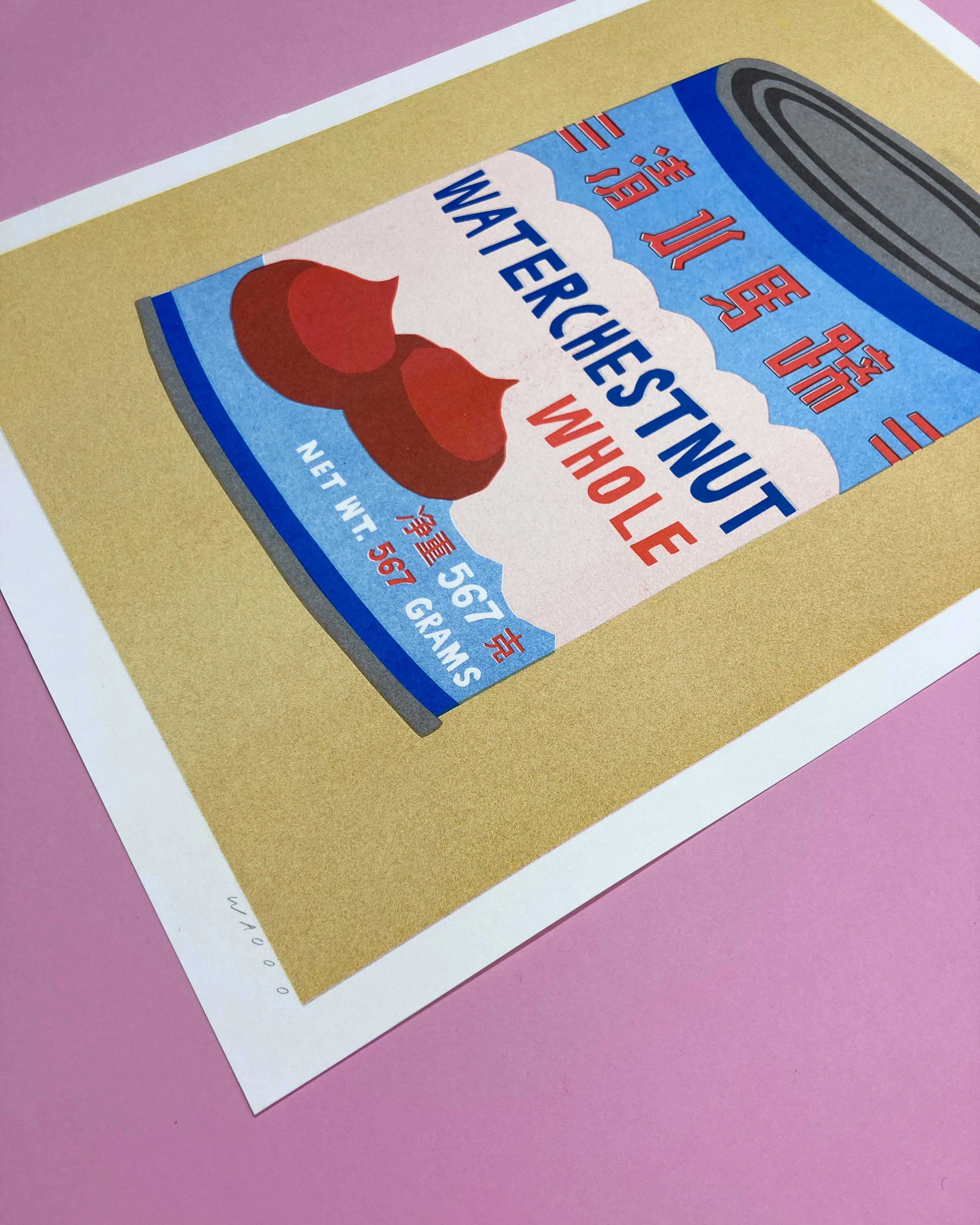 Affiche risographie 'Can Water Chestnuts' - Image 4