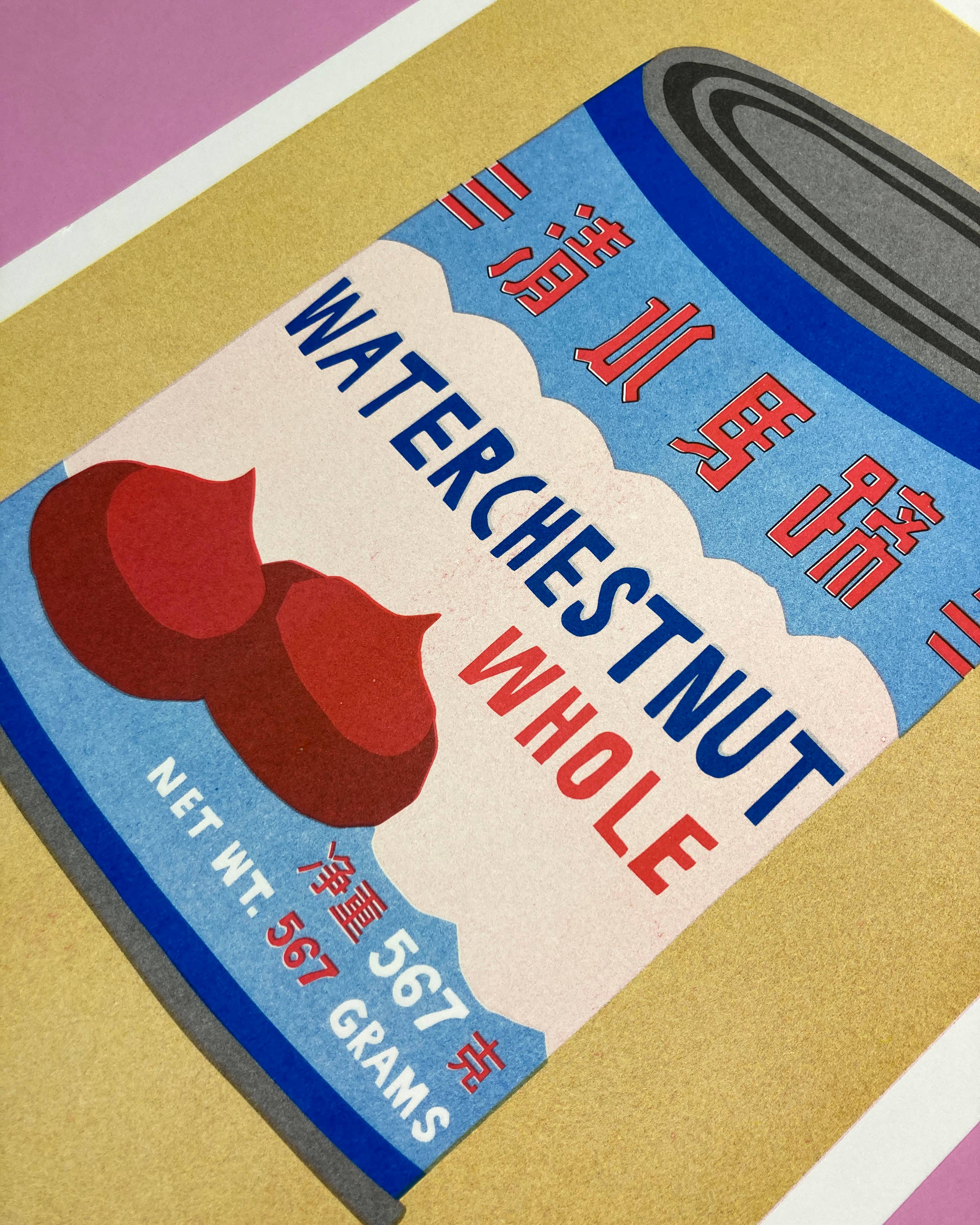 Affiche risographie 'Can Water Chestnuts' - Image 5