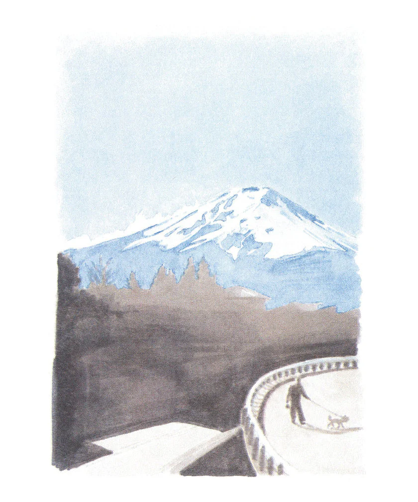Affiche risographie 'Dans le train retour de Fujikawaguchiko, 2009' - Image 3