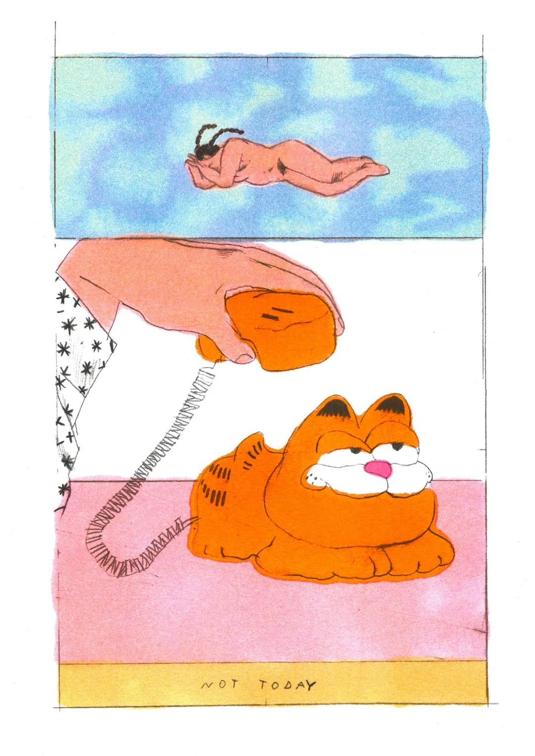 Affiche risographie 'Garfield' - Image 2