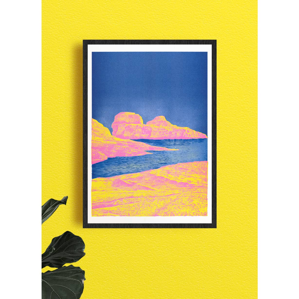 Affiche risographie 'Heat Rock' - Image 2