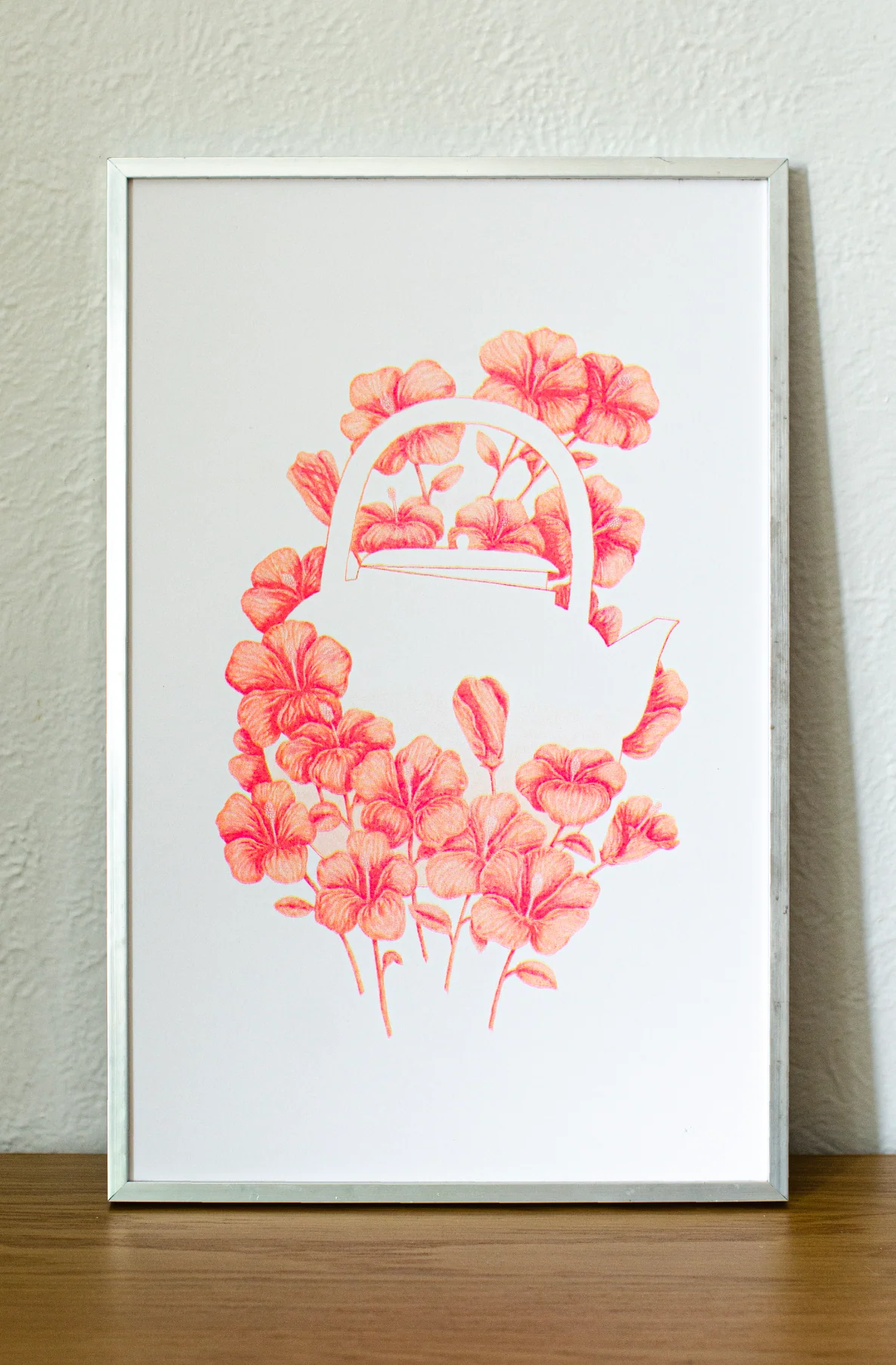 Affiche risographie 'Hibiscus' - Image 2