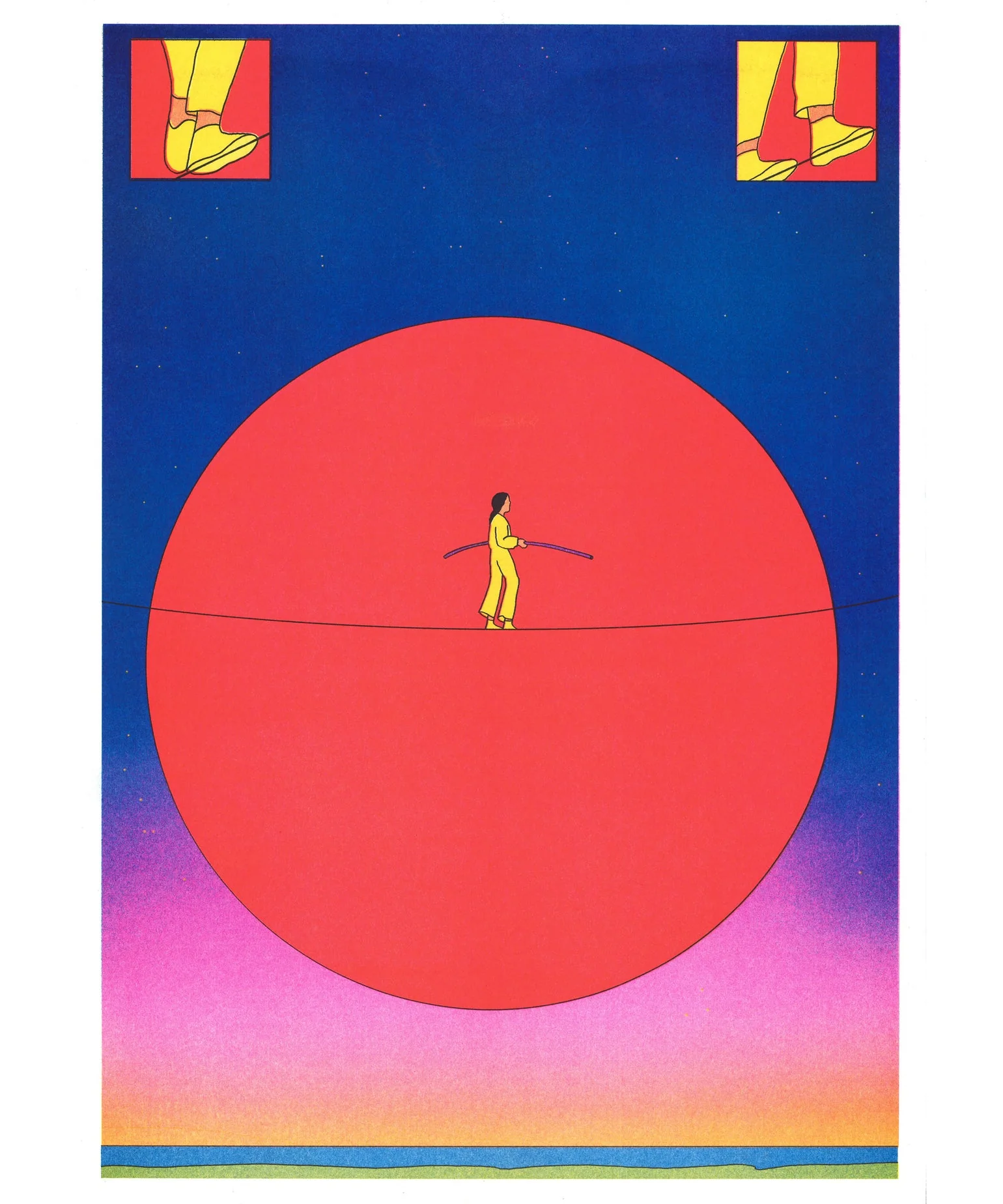 Affiche risographie 'If you could, would you choose to see the future?' - Image 3