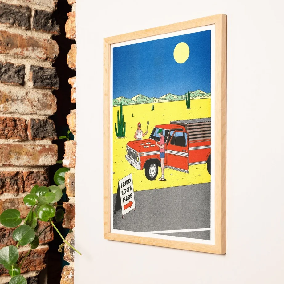 Affiche risographie 'If you don't have a stove, use a pickup' - Image 2
