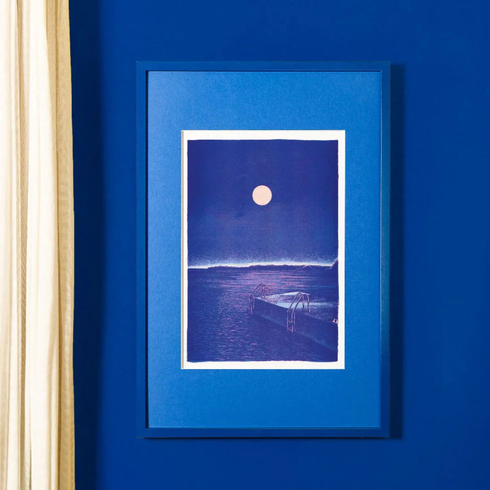 Affiche risographie 'Le bain de minuit' - Image 3