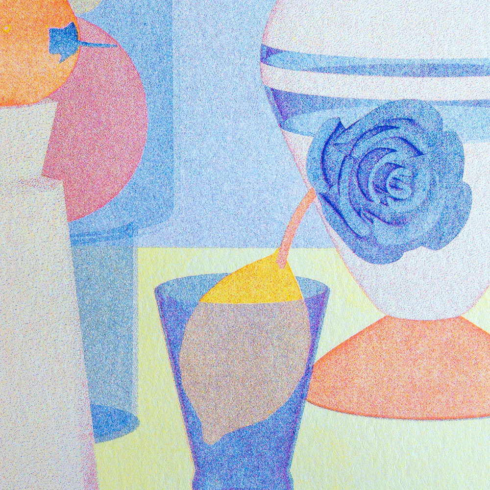 Affiche risographie 'Le jour est bleu' - Image 4