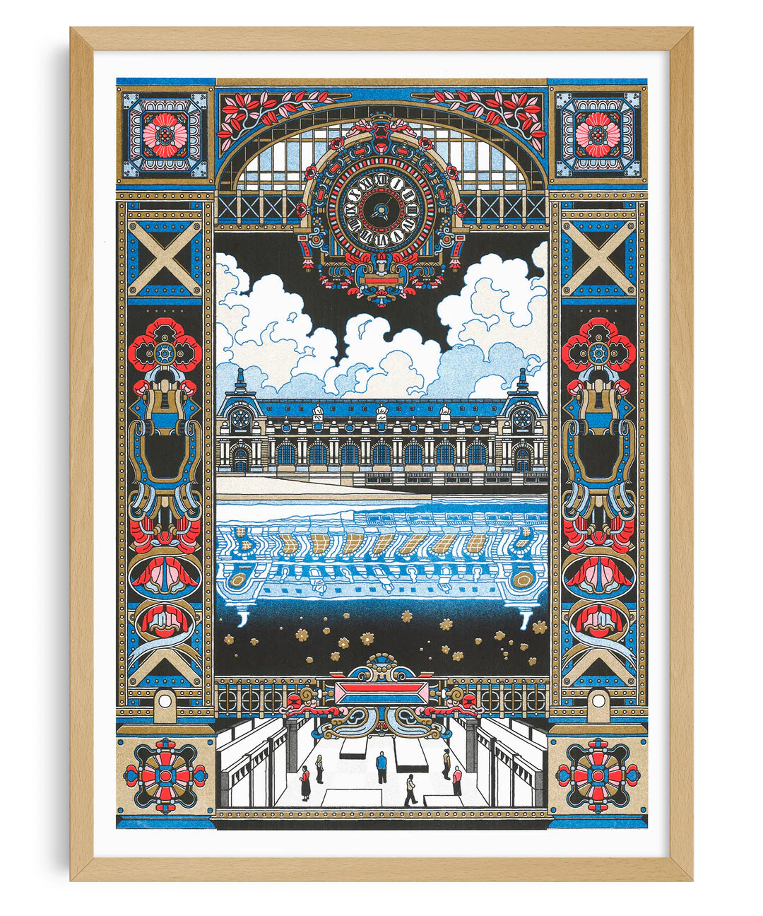 Affiche risographie 'Le musée d'Orsay, Paris' - Image 2