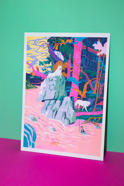 Affiche risographie Miyazaki - La princesse Mononoke - Image 5