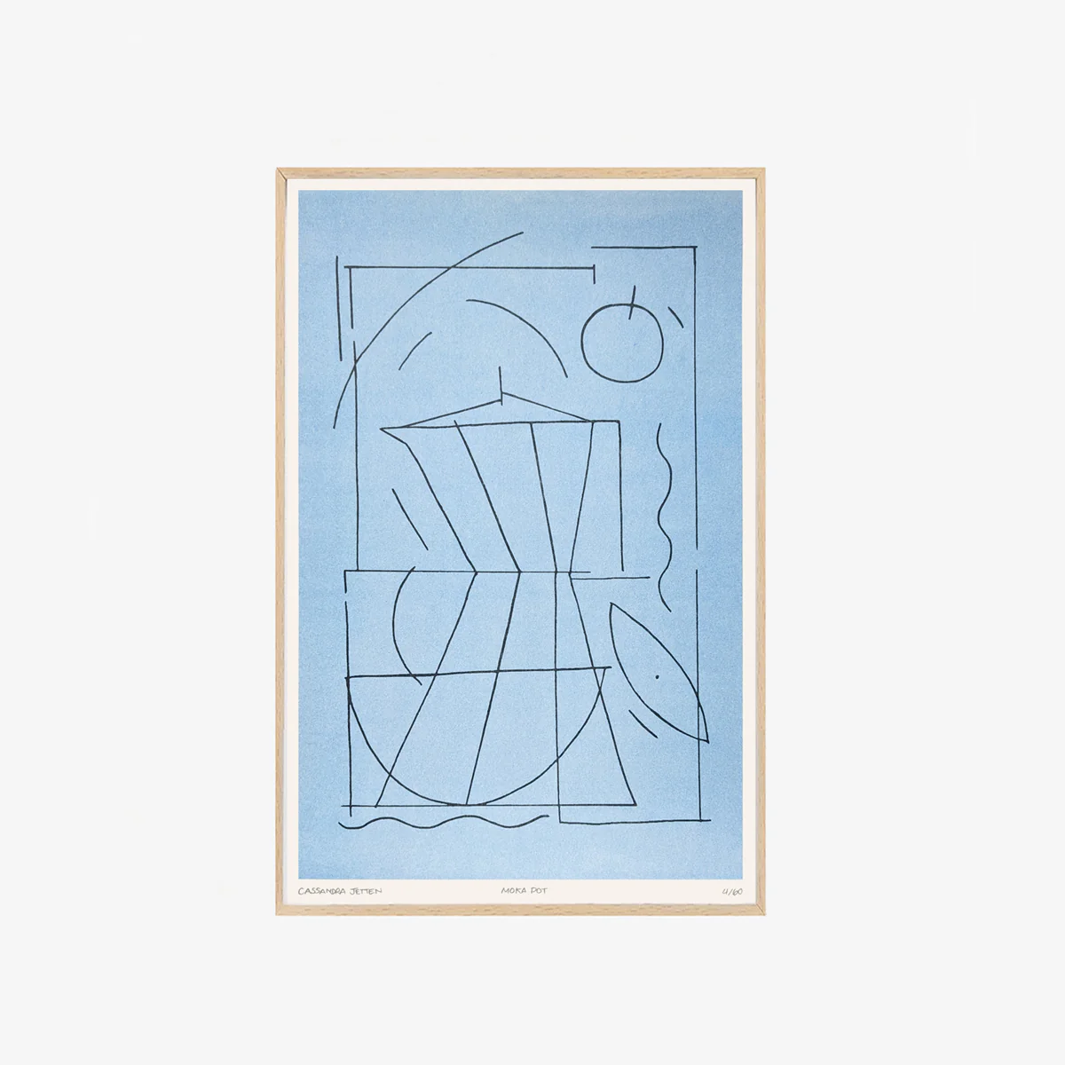 Affiche risographie 'Moka Pot'