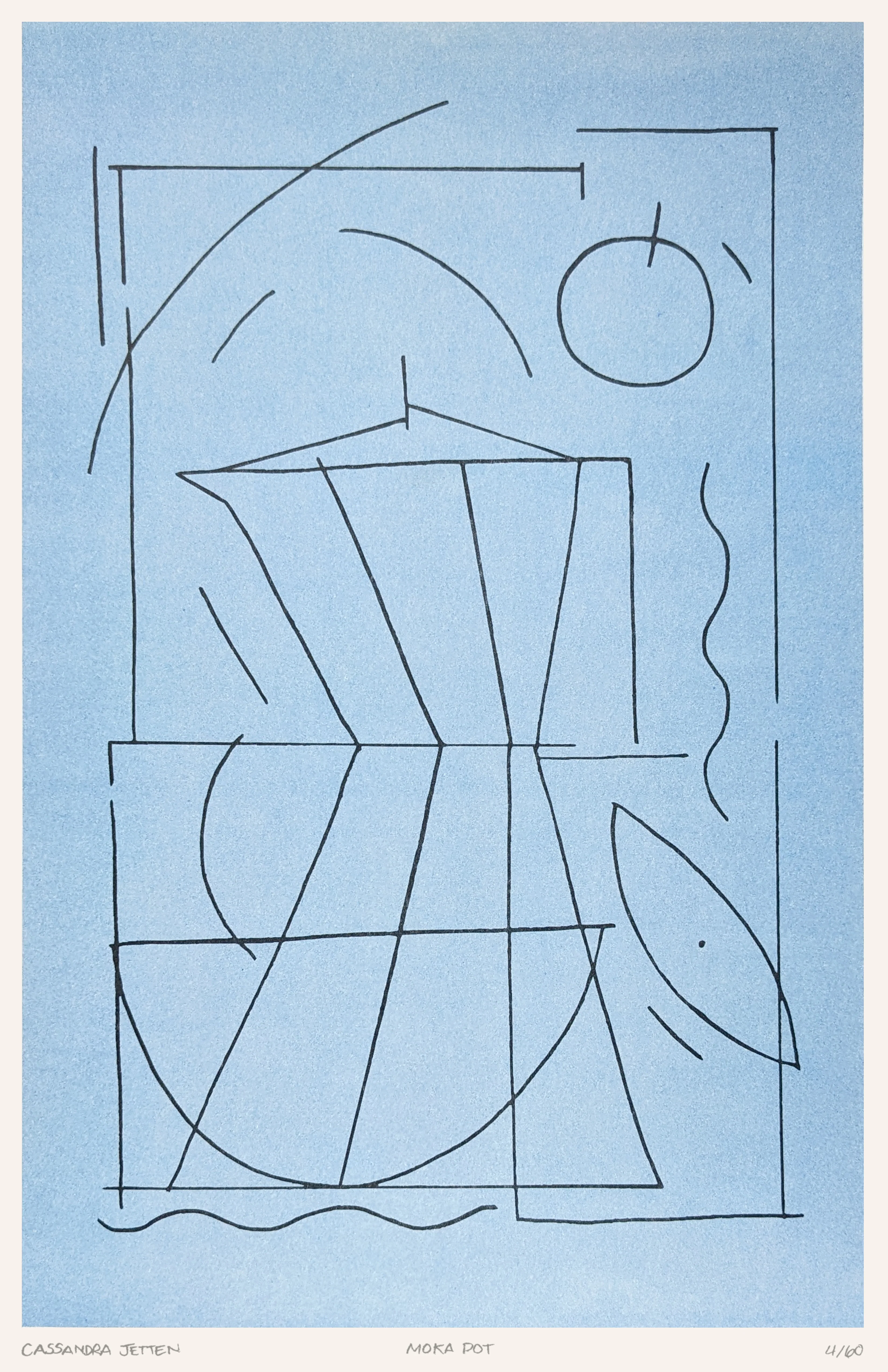 Affiche risographie 'Moka Pot' - Image 2
