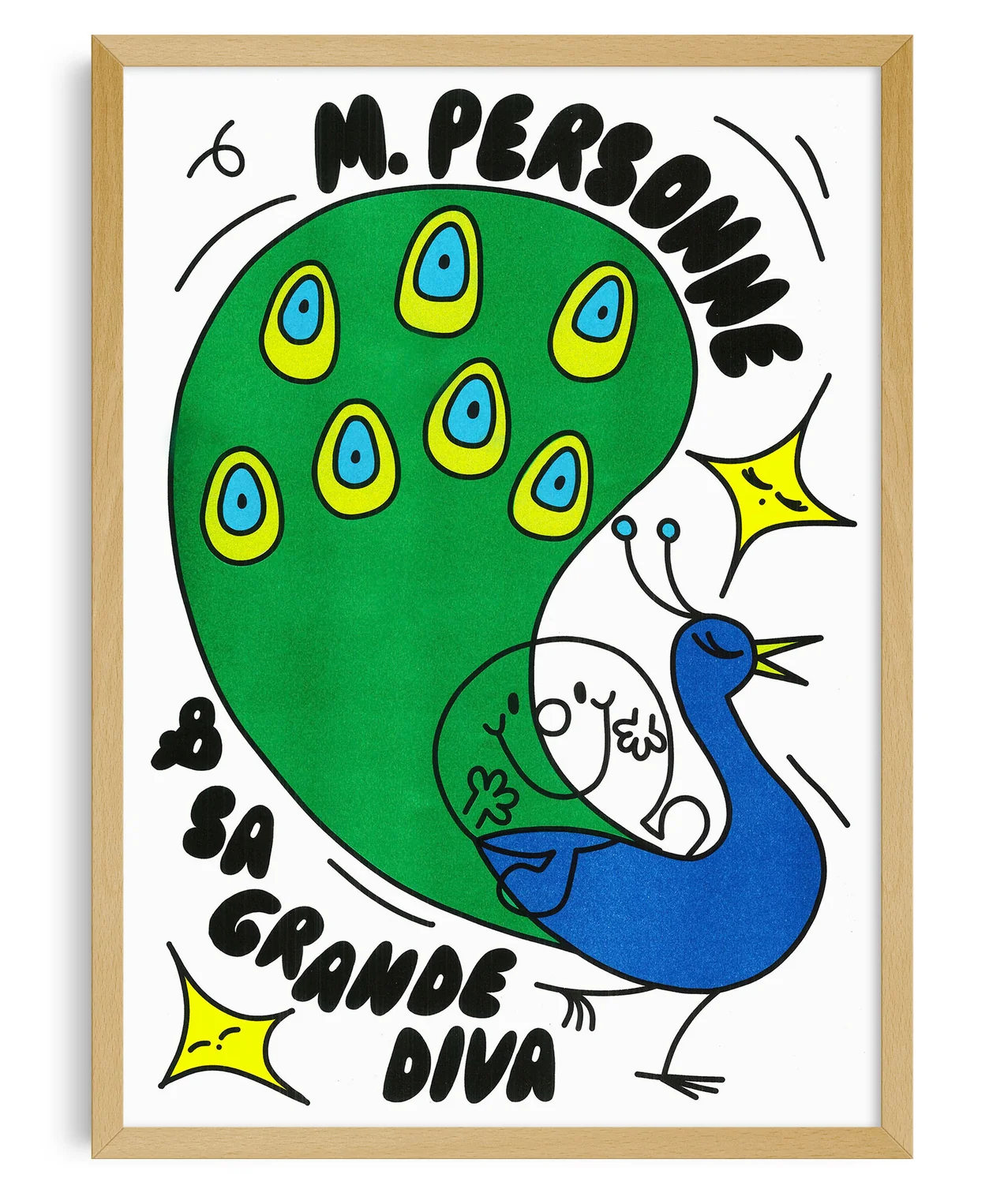 Affiche risographie 'Monsieur Personne' - Image 2