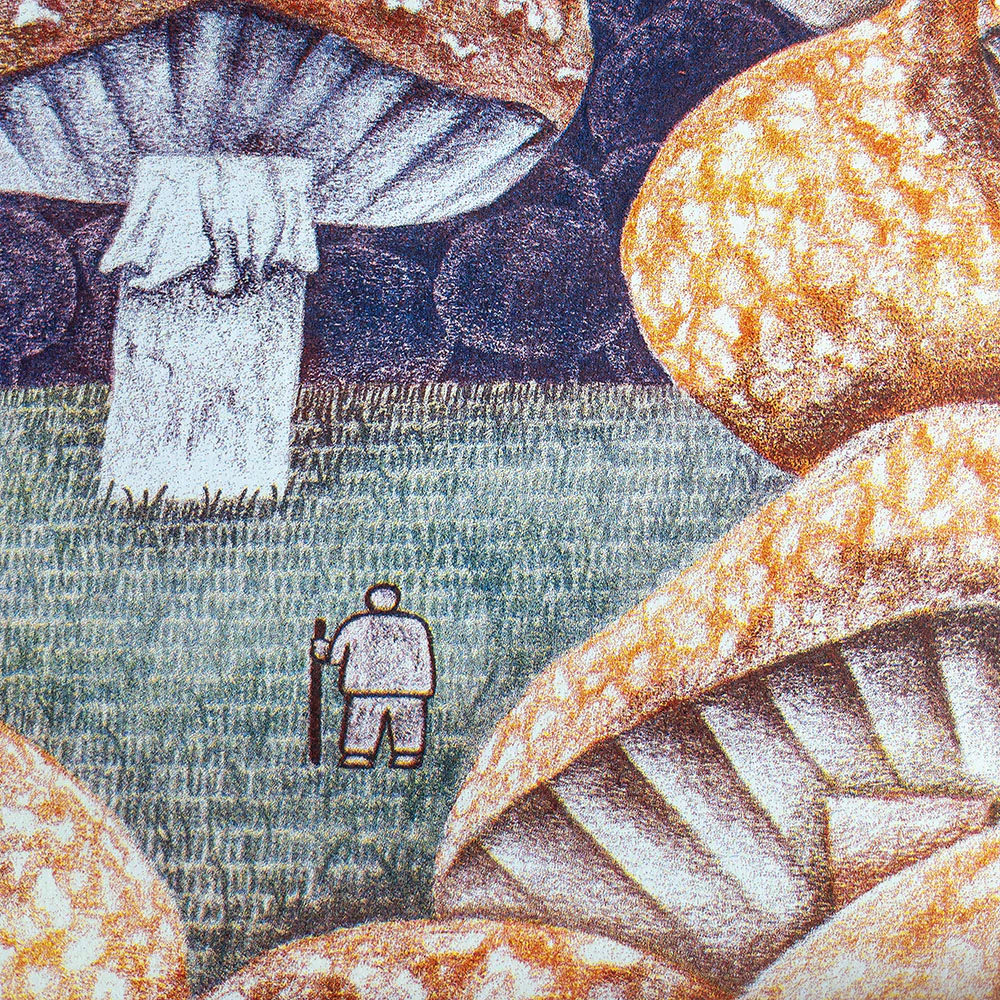 Affiche risographie 'Mushroom hunter' - Image 2