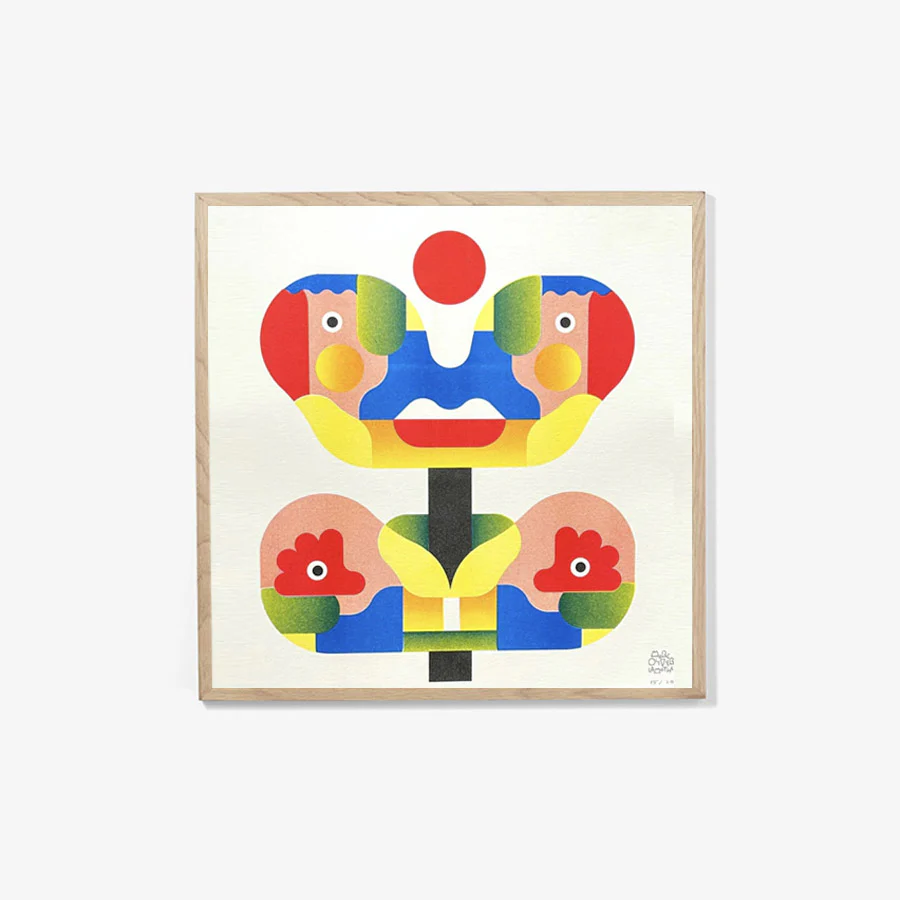 Affiche risographie 'Naoshima'