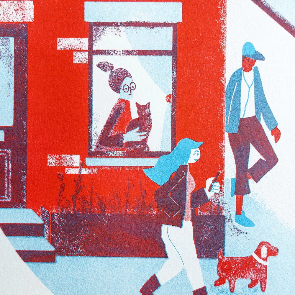 Affiche risographie 'Plateau' - Image 2