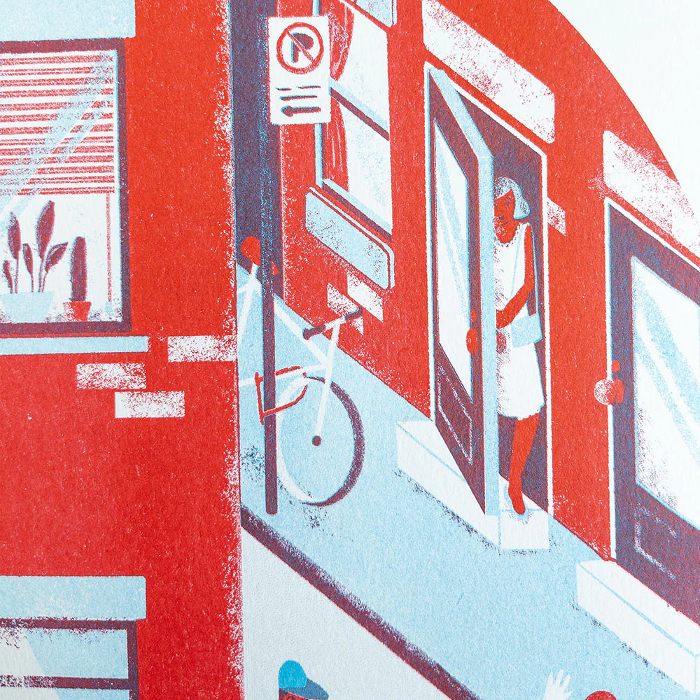 Affiche risographie 'Plateau' - Image 3