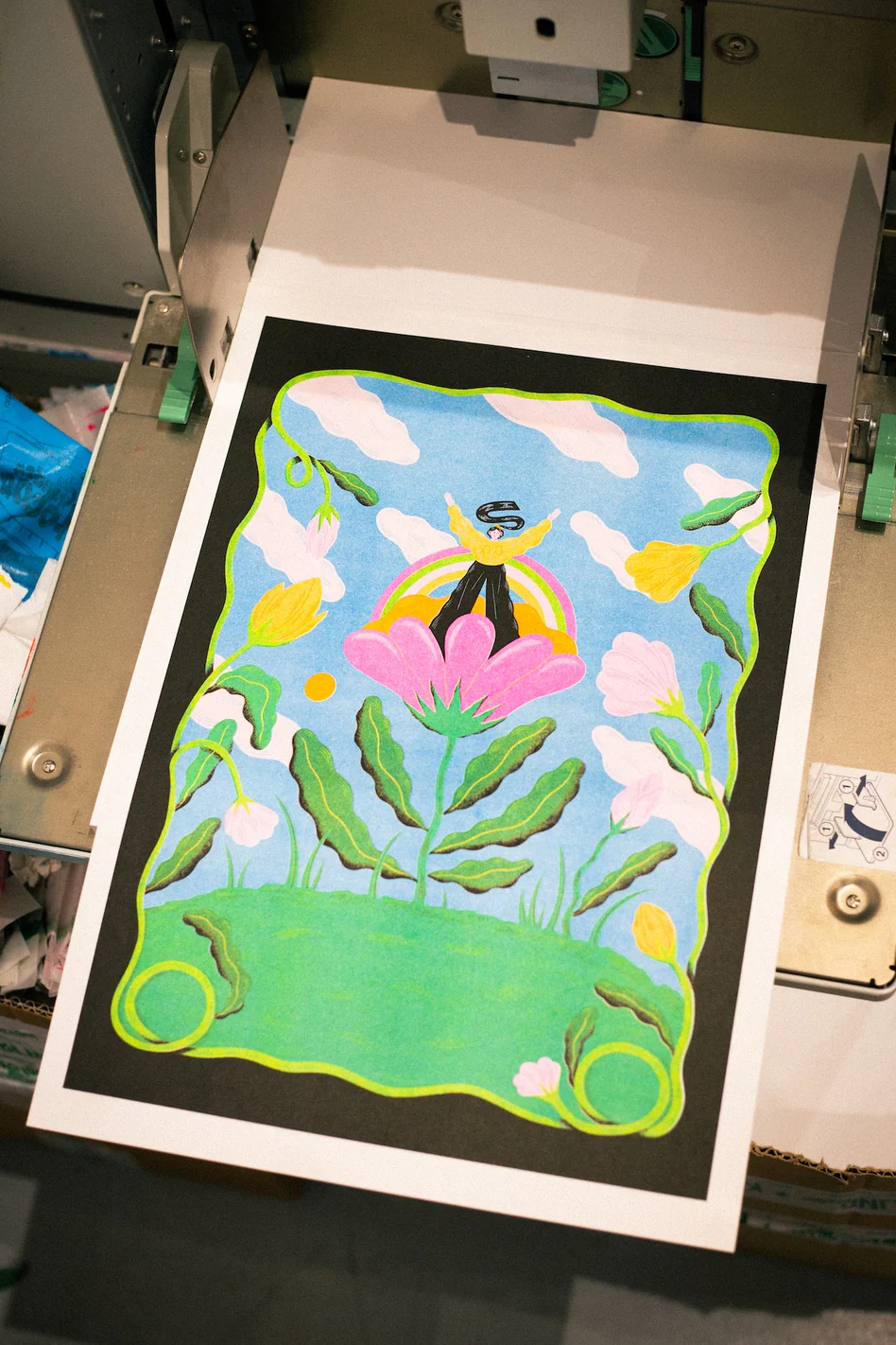 Affiche risographie 'Time to Shine' - Image 3