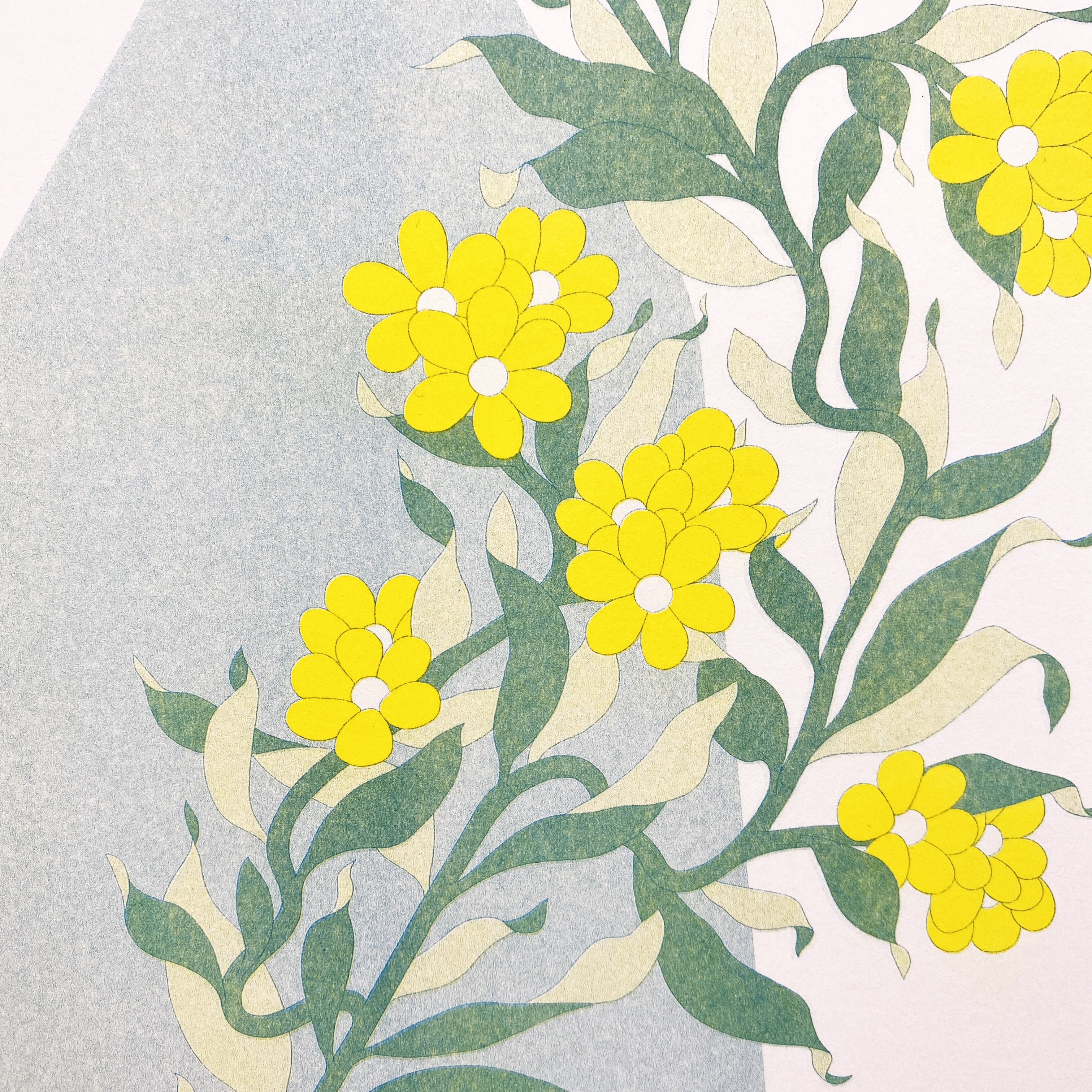 Affiche risographie 'Vase sarcelle' - Image 3
