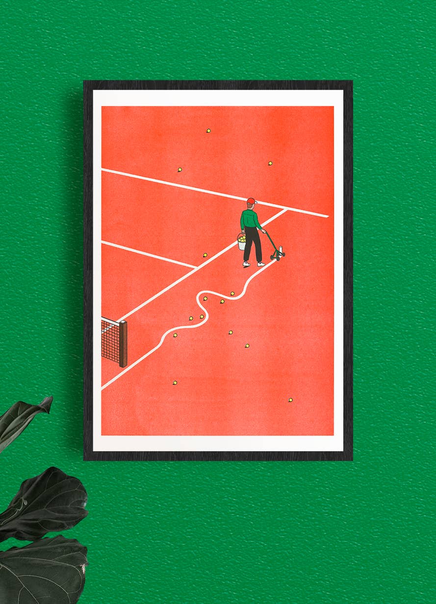 Affiche risographie 'Roland-Garros' - Image 2