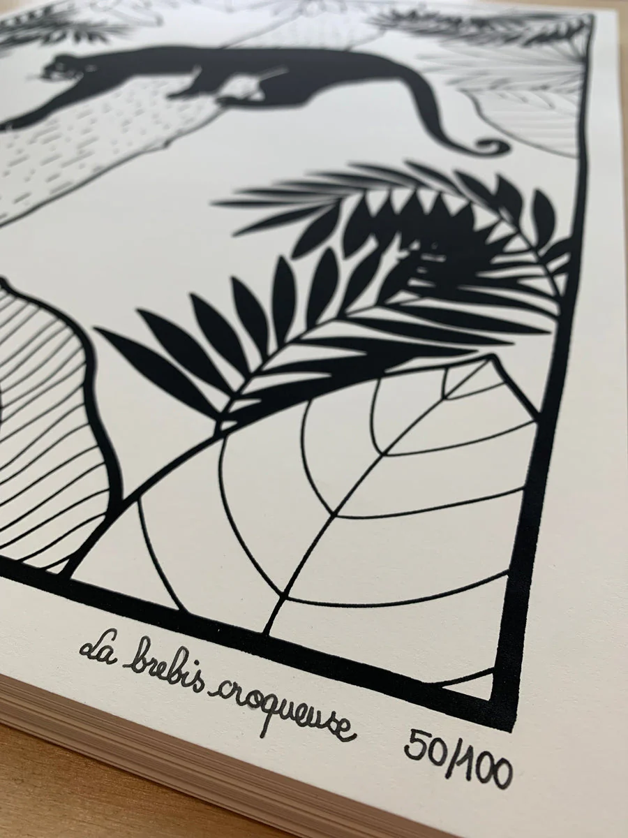 Affiche sérigraphiée 'Panthère' - Image 3