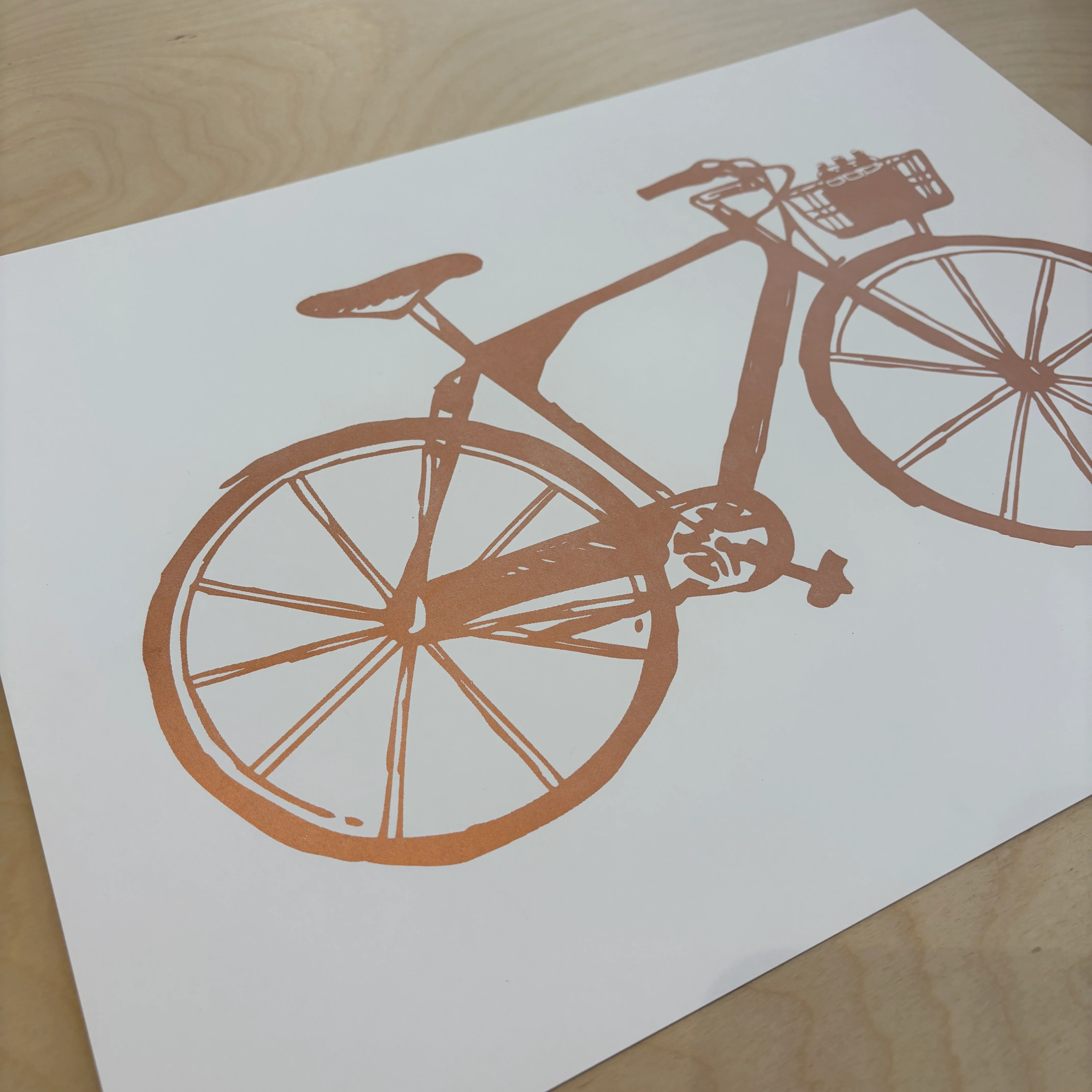 Affiche sérigraphiée 'Shiny bike' - Image 2