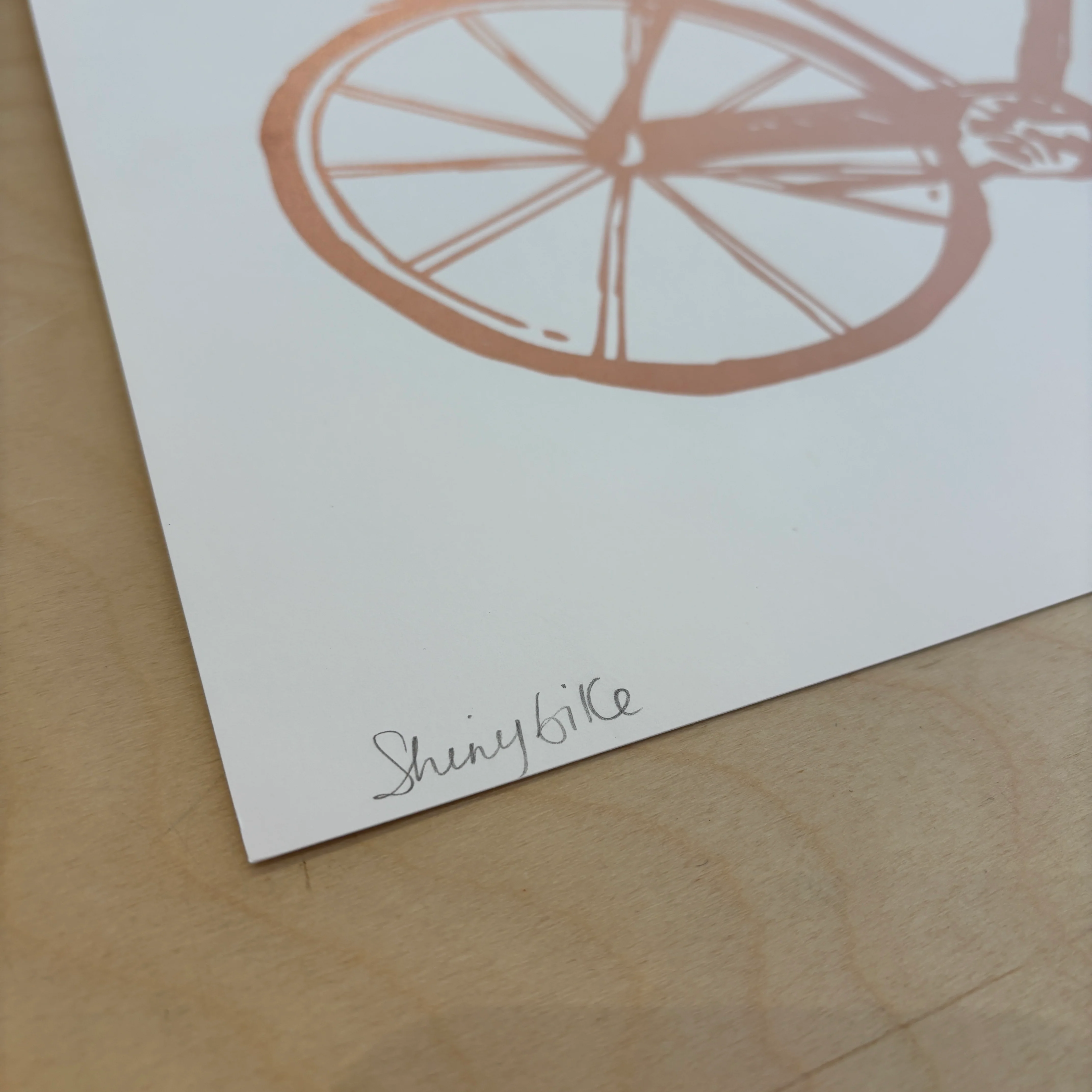 Affiche sérigraphiée 'Shiny bike' - Image 3