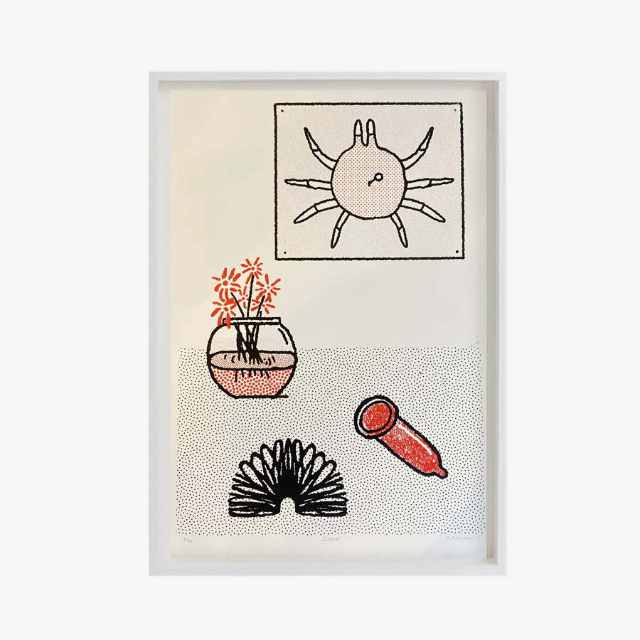 Affiche sérigraphiée 'Slinky' [tel quel] - Image 3